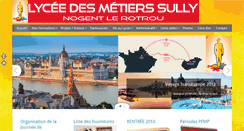 Desktop Screenshot of lycee-sully-nogent.fr